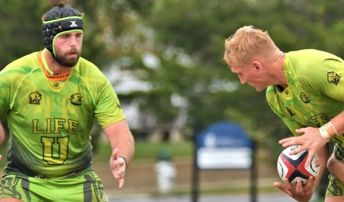 Life in action from last season. David Hughes photo. Life is now 2-0 in Rugby East.