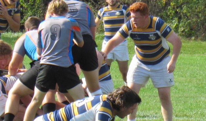 Joey Artinian patrols the pillar for Marquette. Alex Goff photo.