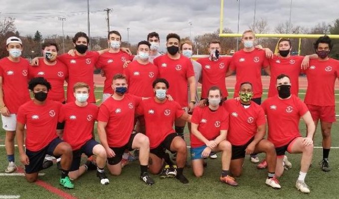 All masked up, the Met NY U23s hope their aherance to safety gets them a game.