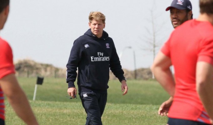 Mike Tolkin coaching with the USA team in 2015. David Barpal photo.