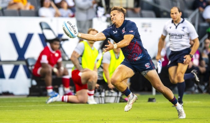 Conner Mooneyham scored two tries last week against Canada. Photo David Barpal.