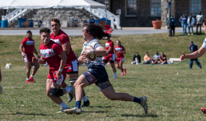 Mount St. Mary's beat Southern Virginia. Photo Mike Miller for MSM Rugby.