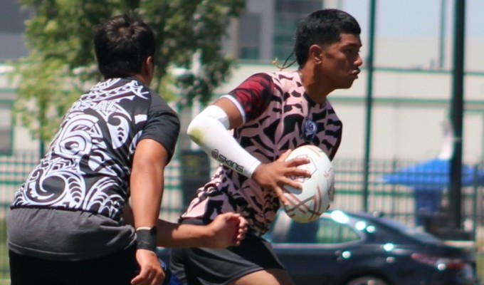 OK this is a 7s photo but it is Wolverines vs Tribal. Alex Goff photo.