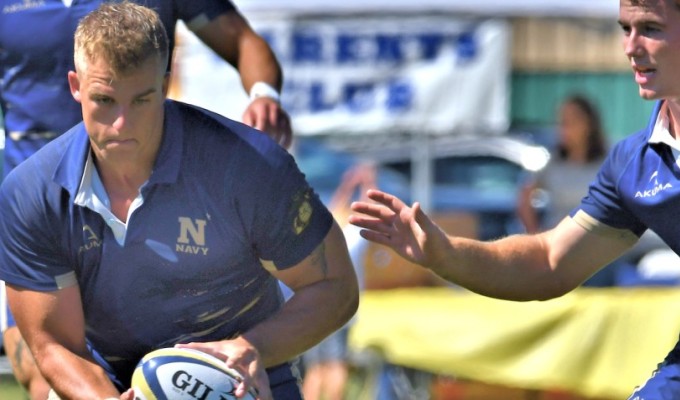 Navy is now 3-0 in Rugby East. Photo David Hughes.