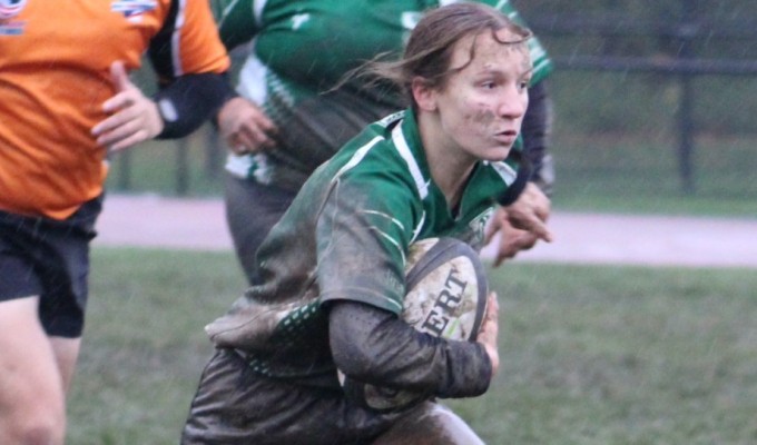 Hannah Trsek sees a chance for Medina. Alex Goff photo.