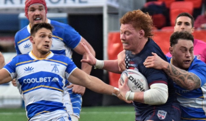 Old Glory vs Toronto from this past season. David Hughes photo.