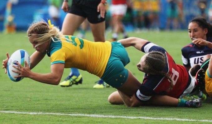 Australia vs USA in the 2016 Olympics.