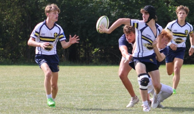 Action from the Next Phase Rugby Shootout. Alex Goff photo.