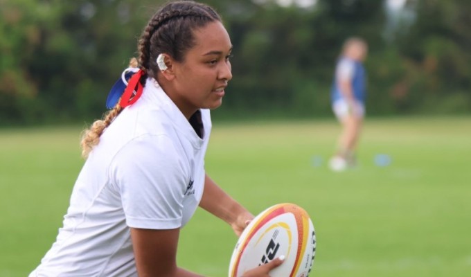 Tiahna Padilla produced a brilliant finish for a nice open-field try. But the U20s have more work to do. Photo USA Rugby.