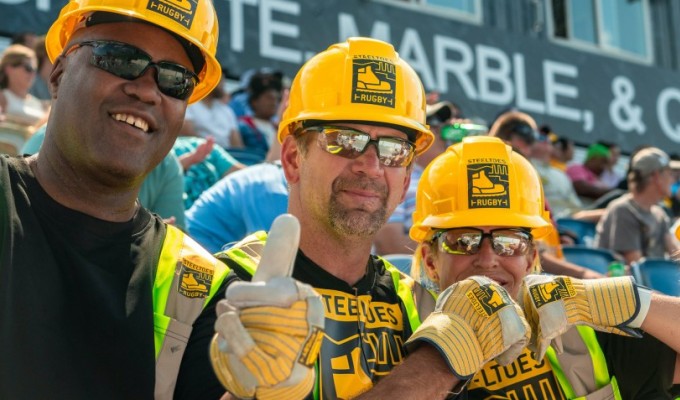 Pittsburgh fans embraced the Steeltoes pretty quickly. Photo Premier Rugby Sevens.