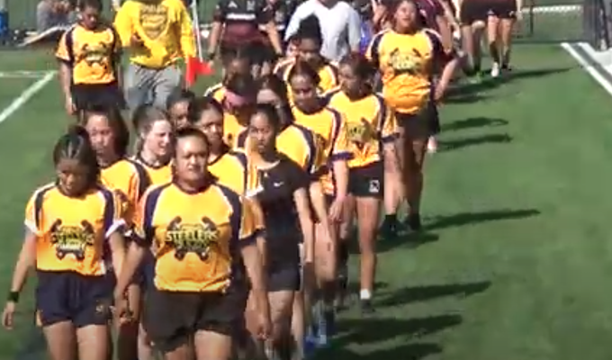 Provo Steelers take the field before last week's final against United. Photo from YouTube.
