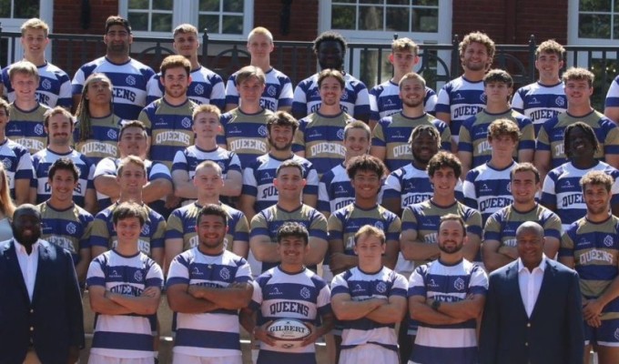 Queens University Charlotte Men's Rugby Team.