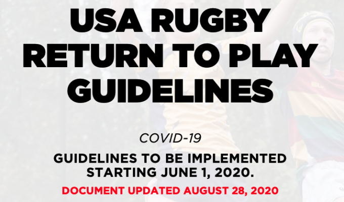 Header from USA Rugby's Return to Play Guidelines.