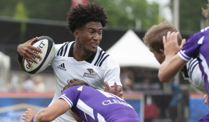 Lindenwood's Nic Hardrict IV had a good day. Photo AEG Rugby.