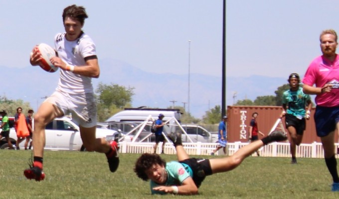 JD Martin on his way to scoring the semifinal overtime winner. Alex Goff photo.