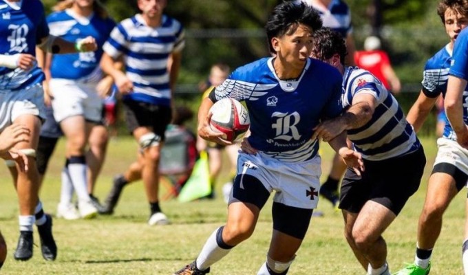 Rice captain and scrumhalf Ethan Kao.