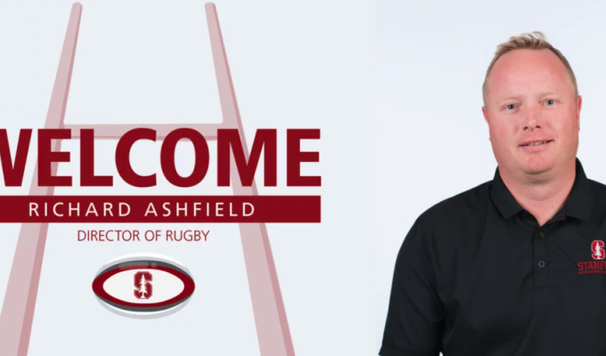 Rich Ashfield gets the welcome treatment at Stanford.