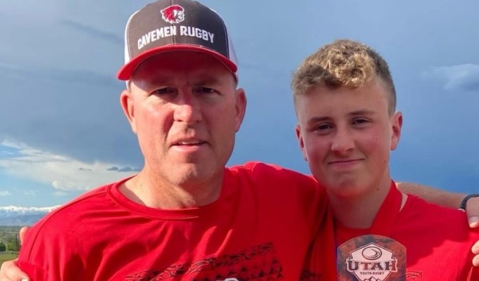 Richard Vernon with his son, Hank.