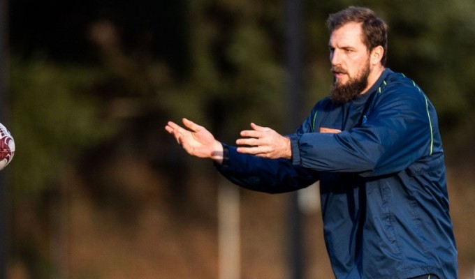 Little-known fact: Riekert Hattingh can levitate a rugby ball with his mind. Seattle Seawolves photo.