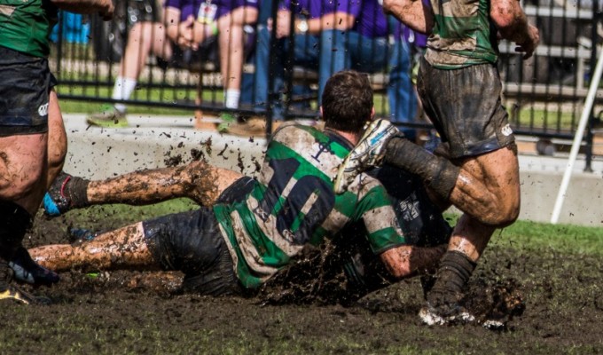 Royal Irish in the mud. Dan Bandoni photo.