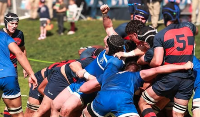Saint Mary's works the maul vs BYU.