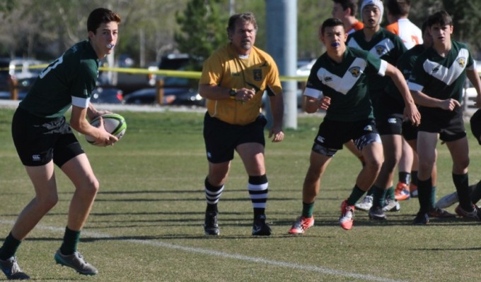 John Conor Shalloe leads Santa Monica. Elizabeth Michalak photo.