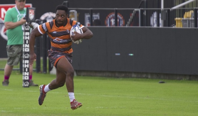 Sam Houston State is one of the teams at the ACR 7s. Olly Laseinde photo.