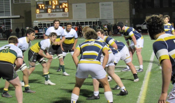 St. Ignatius and St. Edward in a lineout in 2021. Alex Goff photo.