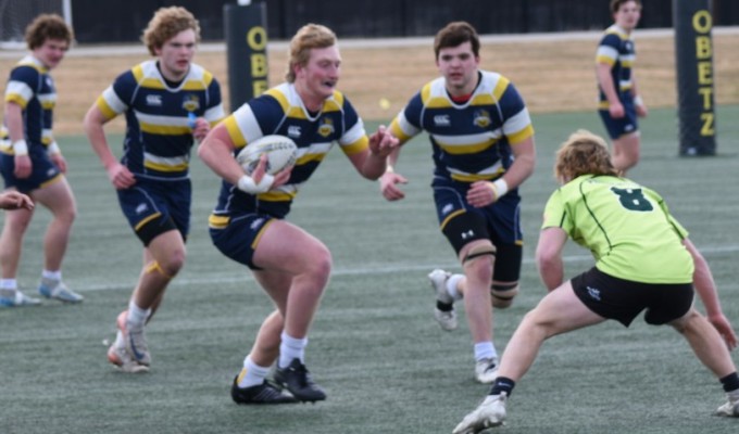Jacob Papesh takes it up for St. Ignatius vs Pendleton. Photo Preston Bucsanyi.