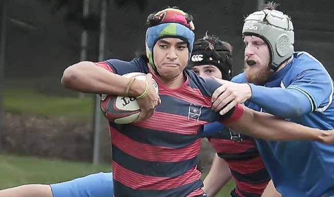 Vili Helu scored two for the Gaels. Michael Geib photo.