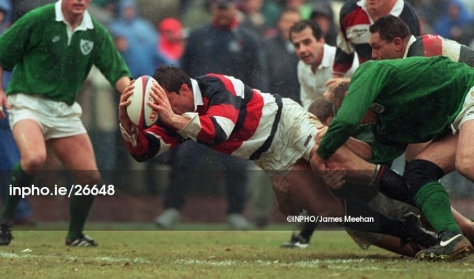 Richard Tardits scored vs Ireland in 1996. James Meehan-INPHO photo.