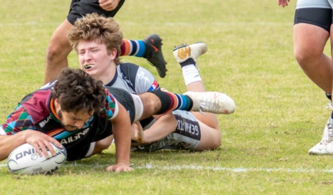 Harlequin scores against Germantown in the Boys Tennessee final. Lucinda White photo.