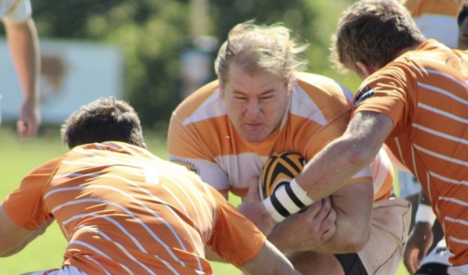 Greg Janowick powers ahead for Tennessee. UT Rugby photo.