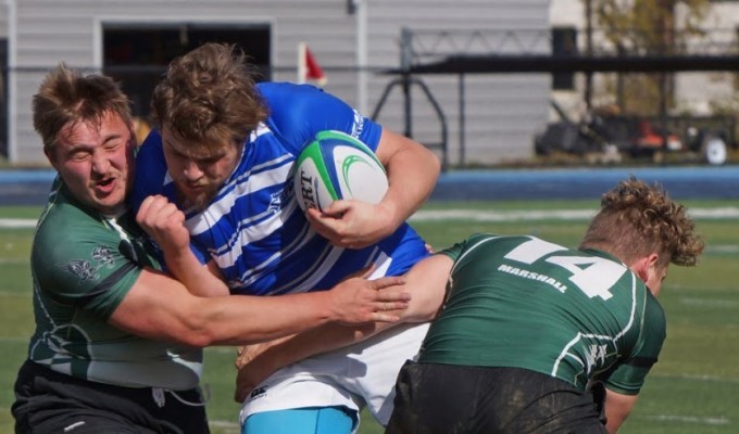 Thomas More in action from last fall. Stephen Oldfield photo.