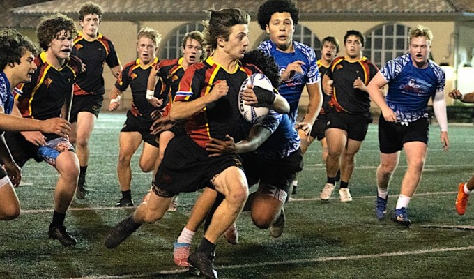 Gunnar Paul on the charge for Torrey Pines. Photo Luke Fulkerson.