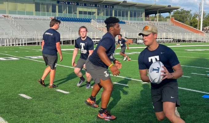 Training is nice but you're there for the games. Opening day for Trine is Saturday.