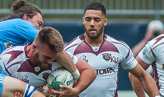 Alex Faison-Donahoe at the CRC with Kutztown in 2016. Colleen McCloskey photo.