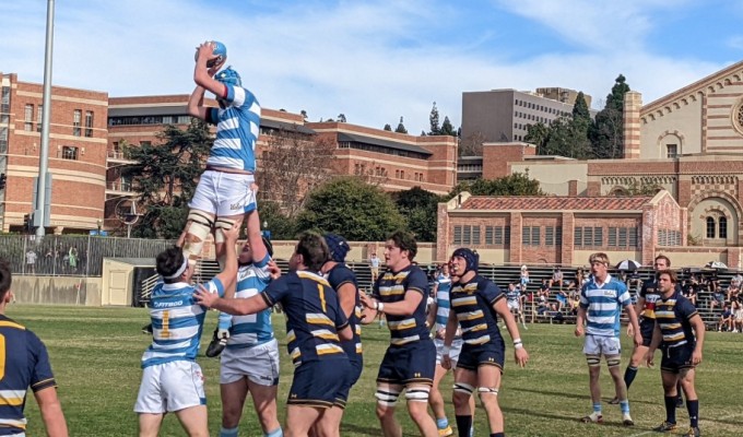 UCLA and Cal contest a lineout at last year's Storer Classic.