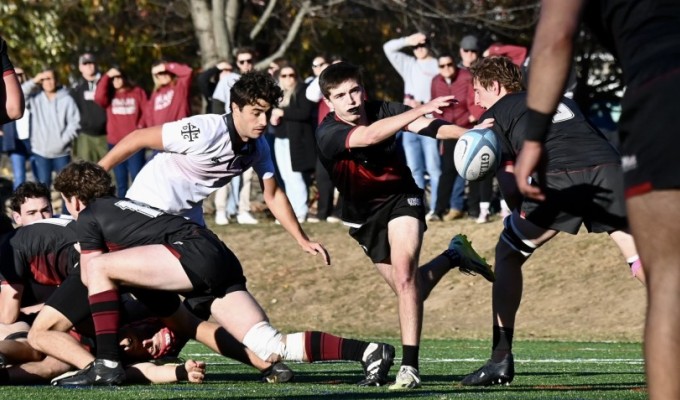 UMass and BC nicely poised. Photo @CoolRugbyPhotos.