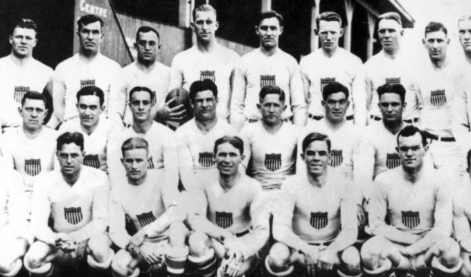 The 1924 USA Men's Olympic rugby team. 