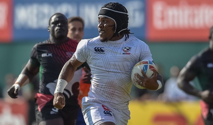 Williams scored key tries against Kenya and Canada. Ian Muir photo.