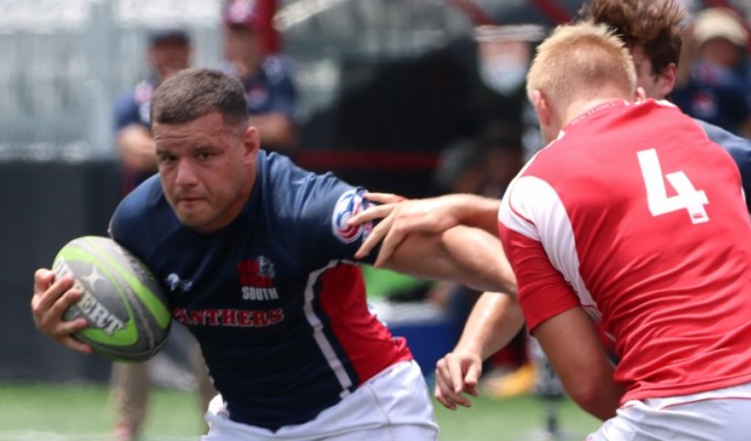 USA South in blue, MetNY in red. Photos USA South Panthers.