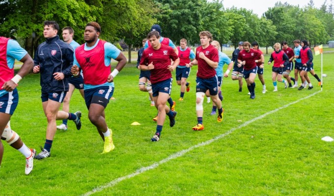 The USA U20s training at DeWilde Rugby Fields in Washington state. Photo by Punkus.