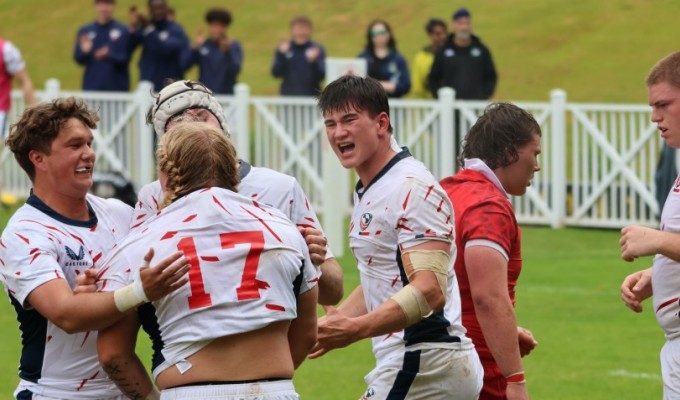 USA U20s in action last year vs Canada. Photo USA Rugby.