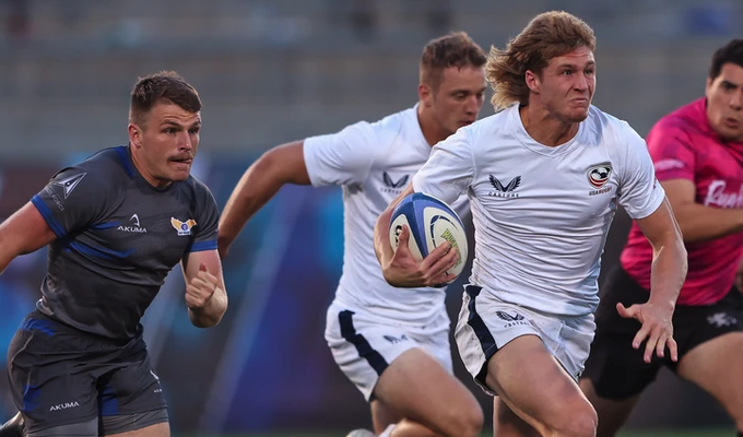 Tucker Trickey was a standout for the USA U23s. Photo RugbyTown 7s.