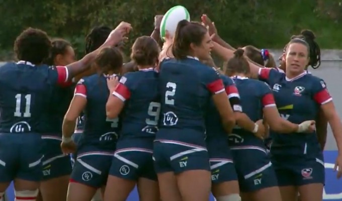 USA players huddle up in Madrid. Photo FER.