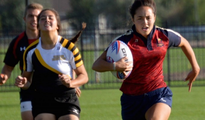 2020 MA Sorensen Award winner Spiff Sedrick playing 7s for Herriman in 2015. 