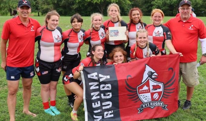 The Vienna girls celebrate yet another tournament win.