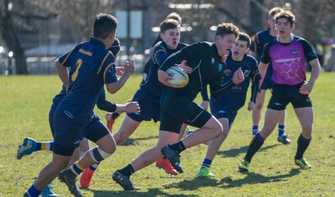 The Loggers in action in BC. Daniel Usher-BC Rugby.