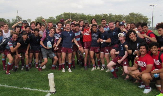 The Xavier team poses together during the Boys HS National Championships.